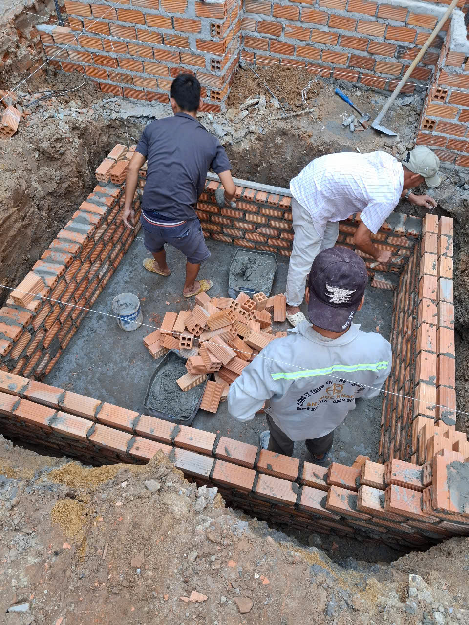 quy trình thi công móng nhà chuẩn kỹ thuật